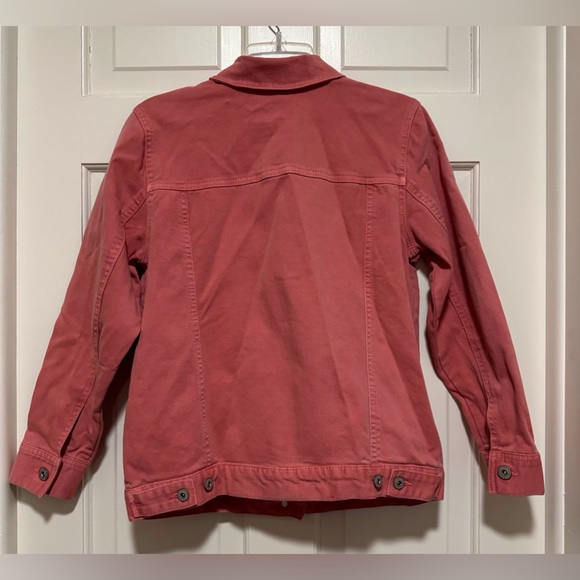 Style & Co.—Denim Jacket, S, Coral/Salmon/Pink, EUC—Worn & Washed Once! So cute! - Picture 2 of 5